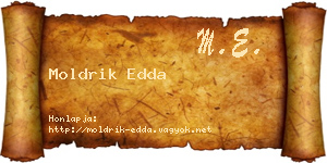 Moldrik Edda névjegykártya